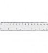Lineāls 15cm plastmasas caurspīdīgs GR-801 