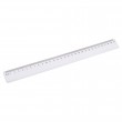 Lineāls 30 cm, plastikāts, caurspīdīgs