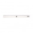 Lineāls 30cm plastmasas bezkrāsu Office Point 