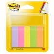 Līmlapiņas 15x50mm 5x100lp 3M Post-it 670-5 neona